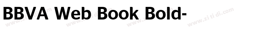BBVA Web Book Bold字体转换 BBVA Web Book Bold字体转换